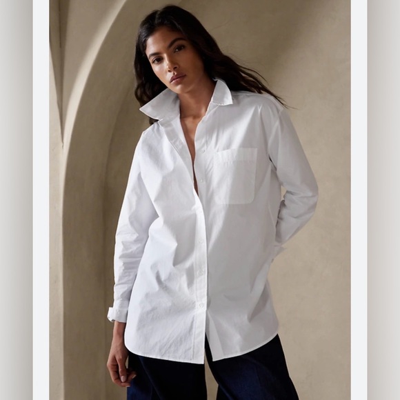 Banana Republic The Oversized Shirt Size M - Picture 2 of 12